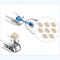 thumbnail image 2 of 8pcs AXV014SP Pool Vacuum Pod Shoe Kit for Hayward for AquaBug for Aqua Critter, 2 of 8