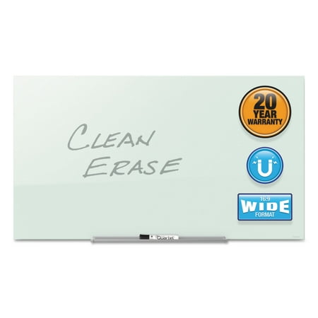 Quartet G5028IMW InvisaMount 50 x 28 Magnetic Glass Marker Board - White Surface
