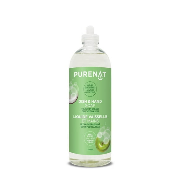 PURENAT Dish & Hand Soap Apple & Melon 710ml