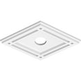 thumbnail image 2 of 14"W x 9 3/8"H x 2"ID x 4 3/4"C x 1"P Diamond Architectural Grade PVC Contemporary Ceiling Medallion, 2 of 11