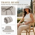 thumbnail image 3 of Tirrinia Wide Brim Sun Hat UPF 50 Foldable Bucket Summer Hat for Women Girls, 3 of 7