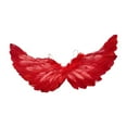 thumbnail image 4 of Alas de ángel para niños, decoración decorativa para cosplay con correas elásticas, accesorios de actuación, accesorios para disfraces de Halloween, Rojo, 4 of 8