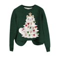 thumbnail image 5 of Zhanying Chandail des Fêtes pour Femmes Doublé en Molleton Assorti Saisonnier Christmas Sweater Chandail Rouge à Col Rond pour Femmes Christmas Sweater, 5 of 5