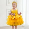 thumbnail image 2 of MEZZALL Children Party Dress Girls Cake Dress Child First Birthday Dress Breathable Toddler Baby Wear 90, 2 of 4