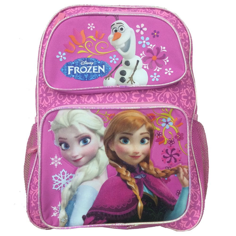 Disney Medium Backpack Disney Frozen Princess Elsa+Anna Pink Bag