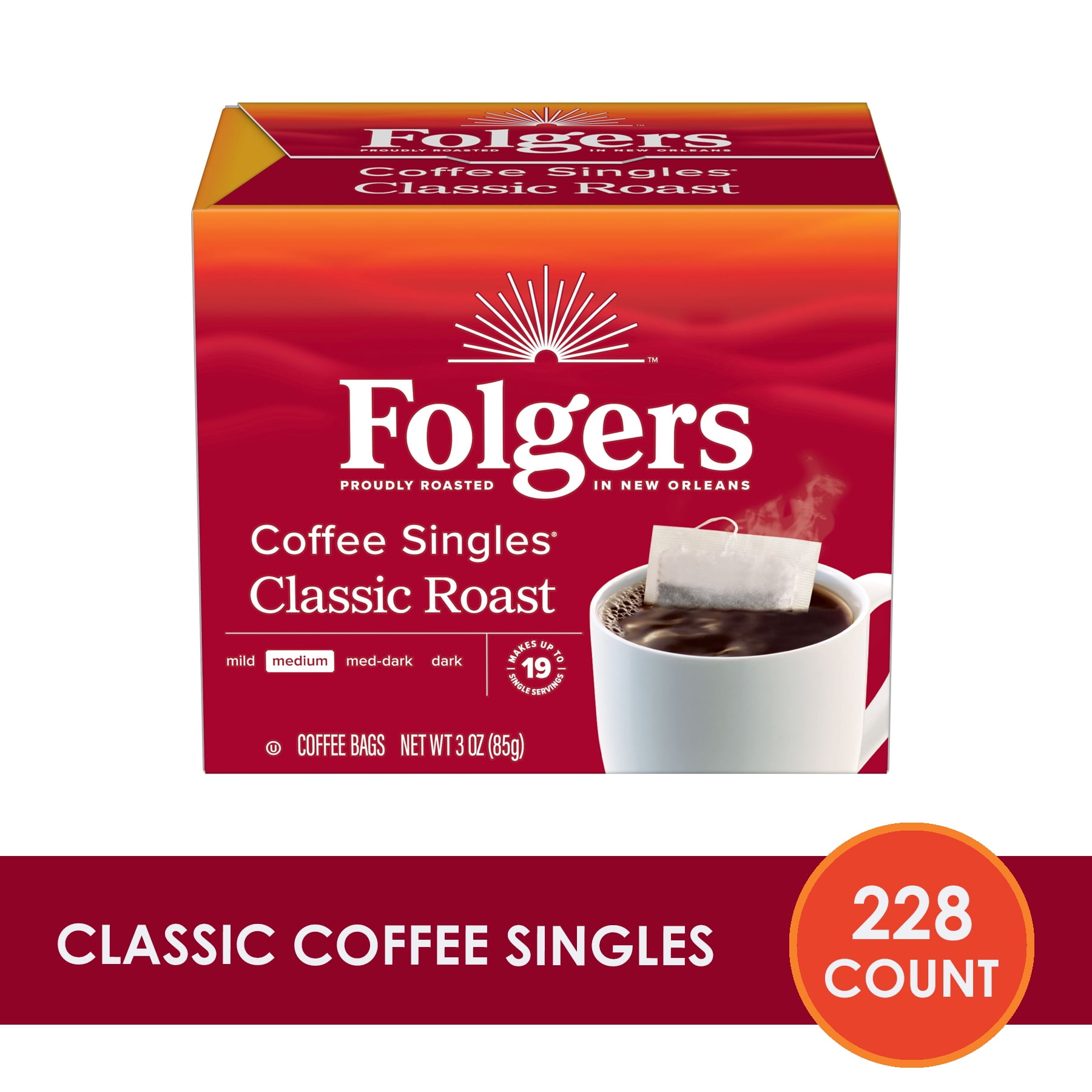 史上一番安い Folgers Classic Roast Coffee K-Cup Pods, 228 Units, Medium コーヒー