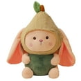 thumbnail image 2 of Fairnull 27/45cm Fruit Animal Doll Lovely Strawberry Pineapple Avocado Plushies Bunny Doll Ornament Companion Soothing Toy Stuffed Animal Doll Pillow Home Room Decoration Kids Girl Gift, 2 of 8