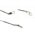 thumbnail image 3 of 20pcs Anti-bite Fishing Line Steel 5 2 4 3 Wire with Swivel Core Fishing Connecting Wire 30cm, 3 of 8