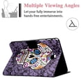 thumbnail image 4 of Galaxy Tab A 8.0 inch Case SM-T350/SM-T355/P350/P355, Allytech Premium PU Leather Multi-Angle Viewing Angles Stand Smart Auto Sleep Wake Folio Cover for Samsung Galaxy Tab T350 2015, Skeleton, 4 of 6