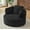 Black, variant on MAYEERTY Compressible Corduroy Round Lounge Sofa, Modern Couch with Spring Cushion for Apartment, 49*45*35"Black