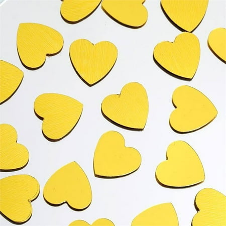 Foil Heart - Efavormart Dreamy Metallic Foil Wedding-Party Heart Confetti Sprinkles- 300 PCS-Gold