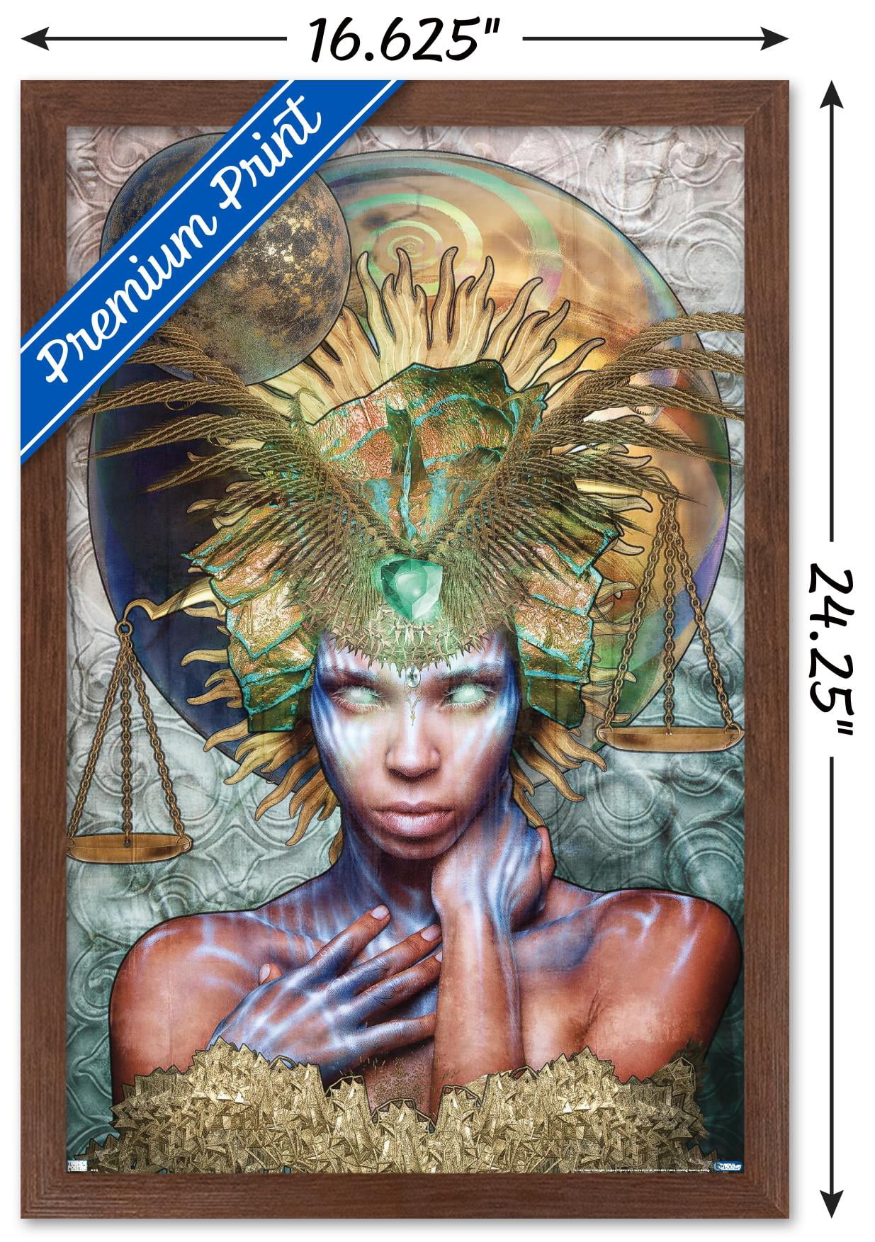 Jena DellaGrottaglia: Cosmic Zodiac - Libra Wall Poster, 14.725" x 22.375" Framed