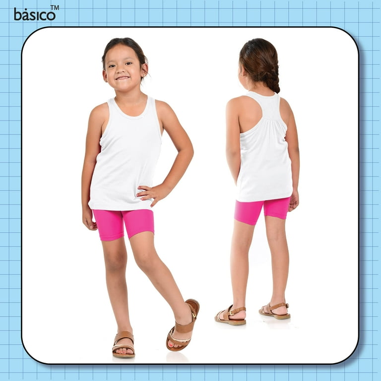 BASICO Girls Dance, Bike Shorts 12 Value Packs - for Sports, Play