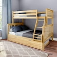 thumbnail image 1 of BEDSMART Lits Superposés Simple sur Double en Bois Massif avec Tiroir-Lit / Naturel, 1 of 6