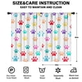thumbnail image 2 of Blackout Kids Curtains,Colorful Dog Paw Footprint Childrens Insulated Curtains Set Of 2,Bedroom Essentials,Toddler Room Decor 52"x84"(132x213cm), 2 of 4