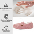 thumbnail image 4 of LongBay Women's Fuzzy Memory Foam Slippers Warm Cozy Shearling House Slippers for Ladies Supportive Slip on Indoor Home Shoes, 4 of 7