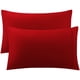 thumbnail image 1 of 300 Thread Count Algodón Egipcio Standard / Queen Size Fundas de almohada Fundas de almohada Fundas Juego de 2 Rojo rojo, 1 of 6