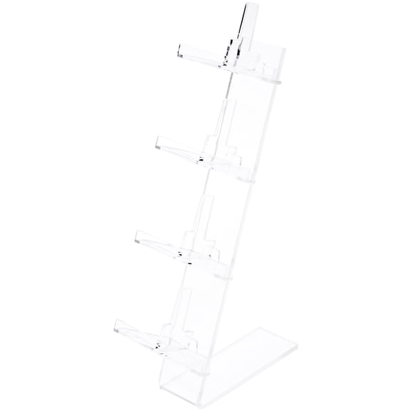 Plymor Clear Acrylic 4 Frame Rests Display Risers for Eyeglasses, 11.5" H x 3.5" W x 5.25" D