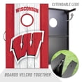 thumbnail image 3 of YouTheFan NCAA Wisconsin Badgers 2' x 3' MDF Cornhole Game, 3 of 6