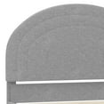 thumbnail image 6 of Buzz & Bloom Kids Twin-Size Platform Bed with Curved Channel Stitched Headboard, Gray, 6 of 12