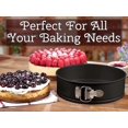 thumbnail image 6 of Zulay Premium Springform Pan 9 Inch Nonstick - Cheesecake Pan With Removable Bottom - No Need For Parchment Paper - Spring Form For Baking - Leak-Proof Cake Pan (Black) 9 Inch Black, 6 of 7