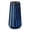 Blue, variant on Ceramic Vase, 7.8 Inch Modern Ribbed Glossy Decorative Vase, Flower vase for Home Decor, Living Room, Bedroom, Office Decor, Black