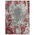 thumbnail image 2 of Luxe Weavers Euston Collection Abstract Area Rug 7680 Red 8x10, 2 of 9