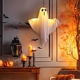 thumbnail image 3 of Halloween Ghost with Lights Happy Halloween Decorations for Home Favors Hanging Ghost Lantern, 3 of 5