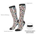 thumbnail image 4 of Xecao Colorful Flying Butterflies Print Compression Socks for Both Men And Women for Running, Travel, Flight, Nurse, 4 of 6