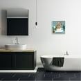 thumbnail image 3 of Stupell Industries Botanical Bathroom Giraffe Animals & Insects Painting White Framed Art Print Wall Art, 17 x 17, 3 of 9