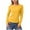 Yellow, variant on Rotm Thermal Tops for Women Women's Long Sleeve Thermal Shirts, Fleece Lined Crew Neck Undershirts Soft Base Layer Fitted Tee Tops Yellow,2XL