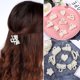 thumbnail image 1 of CARBONLIKE Elegante perla Hairgrip Niñas Mujer Horquillas para el cabello Barrettes Color blanco perla Fiesta, 1 of 2