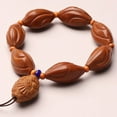 thumbnail image 5 of Olive Pit Carved Bracelet Zhong Kui Beads Single Loop Pendant Unisex Hand String Vintage Style Spiritual Jewelry, 5 of 6