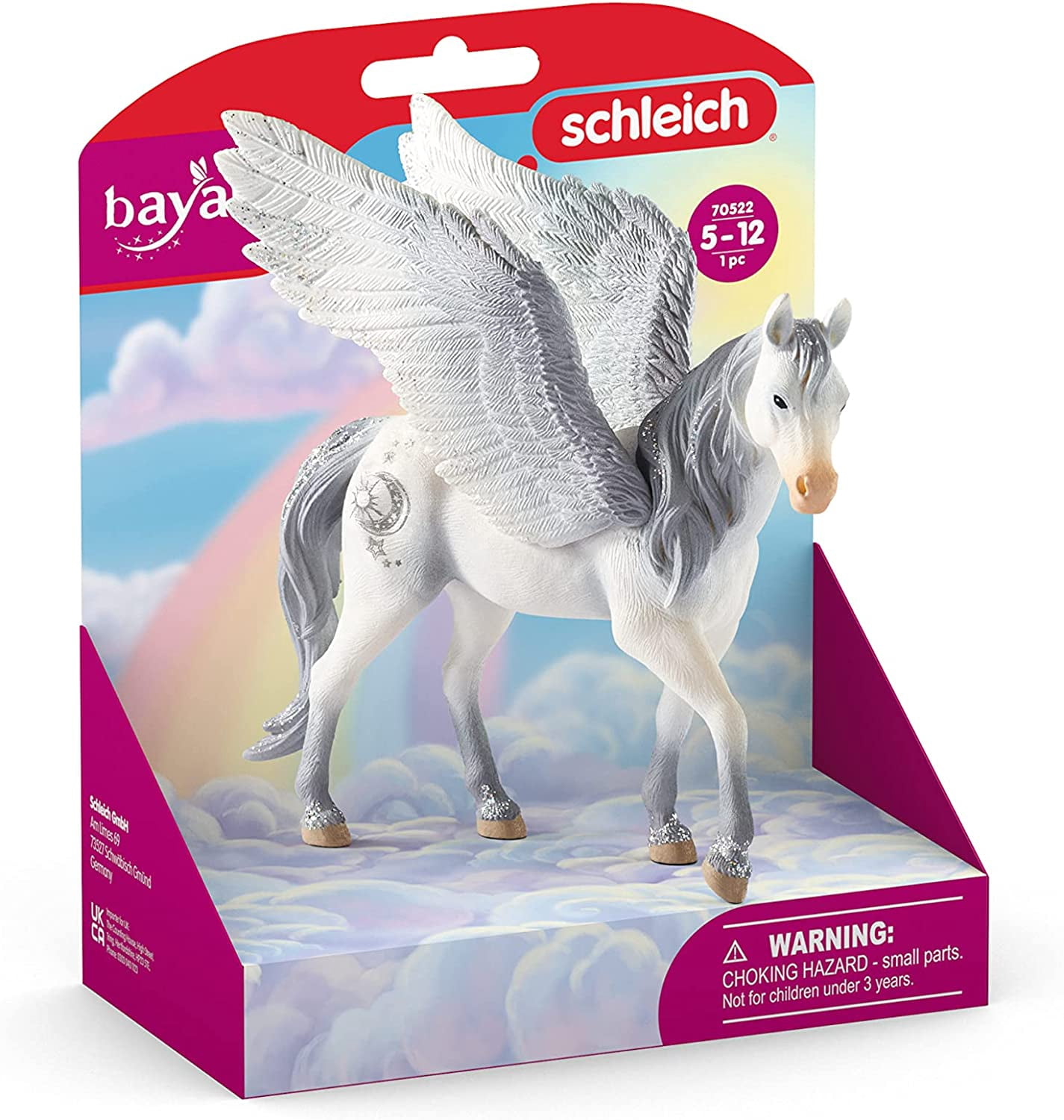 Schleich - Bayala: Magical Pegasus Toy Figurine Educational Playset, 1 Pc