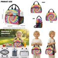 thumbnail image 5 of DISNIMO School Backpack for Kids, Tie Dye Print 3Pcs Backpack Set with Lunch Box and Pencil Case, Lightweight Bookbag Set for Kindergarten Elementary Students, Back to School Gift, 5 of 7