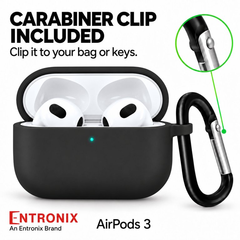 Entronix AirPods 3 Silicone Case with Carabiner photo 7