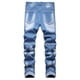thumbnail image 2 of Vaqueros HENGAO Slim Fit, elásticos, desgastados, para hombre, 2 of 7