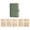 Green #014, variant on Travel Jewelry Notebook, Jewelry Organizer Booklet, Jewelry Storage Notebook, Quilted PU Leather Travel Jewelry Organizer Book, Portable Ring Necklace Earring Storage Case for Women, 27x5.71in