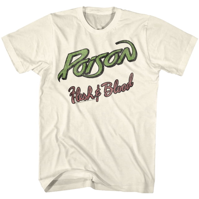 Poison Flesh And Blood Natural Adult T-Shirt