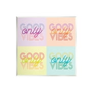 Stupell Industries Pop Style Good Vibes Only Graphic Art Unframed Art Print Wall Art, Design by Lil' Rue