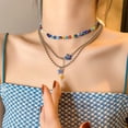 thumbnail image 2 of Collar en capas colorido TUNC Coco Girl Fashion Rave Outfit con cuentas flor colgante Sencillez, 2 of 5