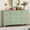 Apple Green, variant on Kojooin 54 Inch 6 Drawer Dresser, Extra Wide Wooden Storage Chest and TV Stand with Modern Metal Handles for Bedroom