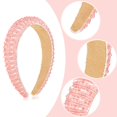 thumbnail image 4 of 4 Pcs Bachelorette Party Decorations Rhinestone Headbands, Crystal Beaded Padded Hairbands Wide Baroque Rhinestone Embellished Headwear Cute Headbands, 4 of 7