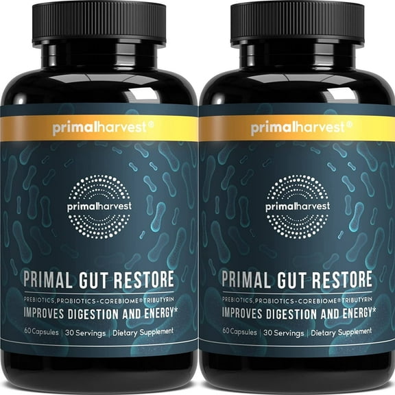 Primal Harvest Gut Restore 2 Pack: Support Digestion, Colon Health & Leaky Gut