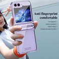 thumbnail image 7 of for Samsung Galaxy Z Flip 6 5G Case with Hinge Protection, Luxury Frosted Ultra Slim Crystal Clear Plating Protective Lightweight Phone Case Cover for Samsung Galaxy Z Flip 6 2023, Purple, 7 of 7