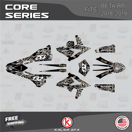 Kalair GFX Graphics Kit for Beta 2-STROKE 125RR 250RR 300RR AND RACE EDITION 350RR 390RR 430RR 480RR (2018-2019) Core Series