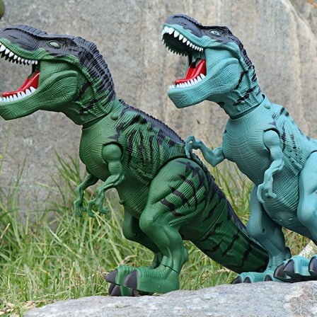 LAMIRO Electronic Walking Dinosaur Toy T-Rex Simulated Animal 11.4in Light Up Electric Gift for Boys & Girls