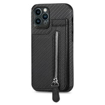 Dteck iPhone 11 Pro,Protective Magnetic Case with Card Holder Stand Flip PU Leather Zipper Coin Purse Case for iPhone 11 
Pro,Black