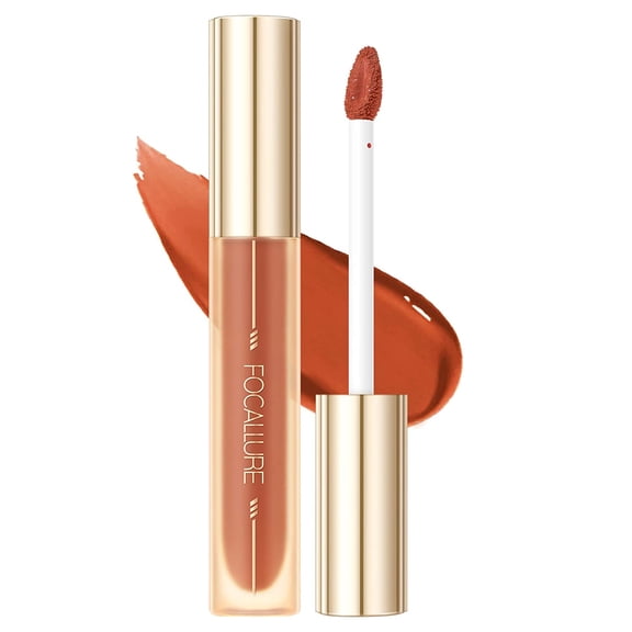 FOCALLURE Glasting Water Liquid Lipstick, Glossy Finish Lipgloss for Daily Use