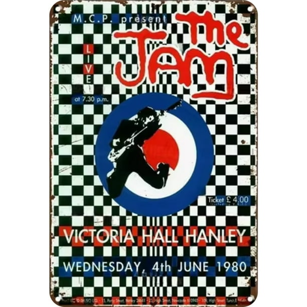 Placa Metal Vintage The Jam Pintura Hierro Rectangular Del Pared 20x30cm